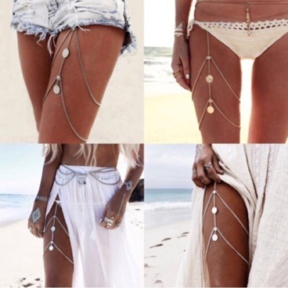 Sexy Leg Silver / Gold Chain - Picture 2 of 2